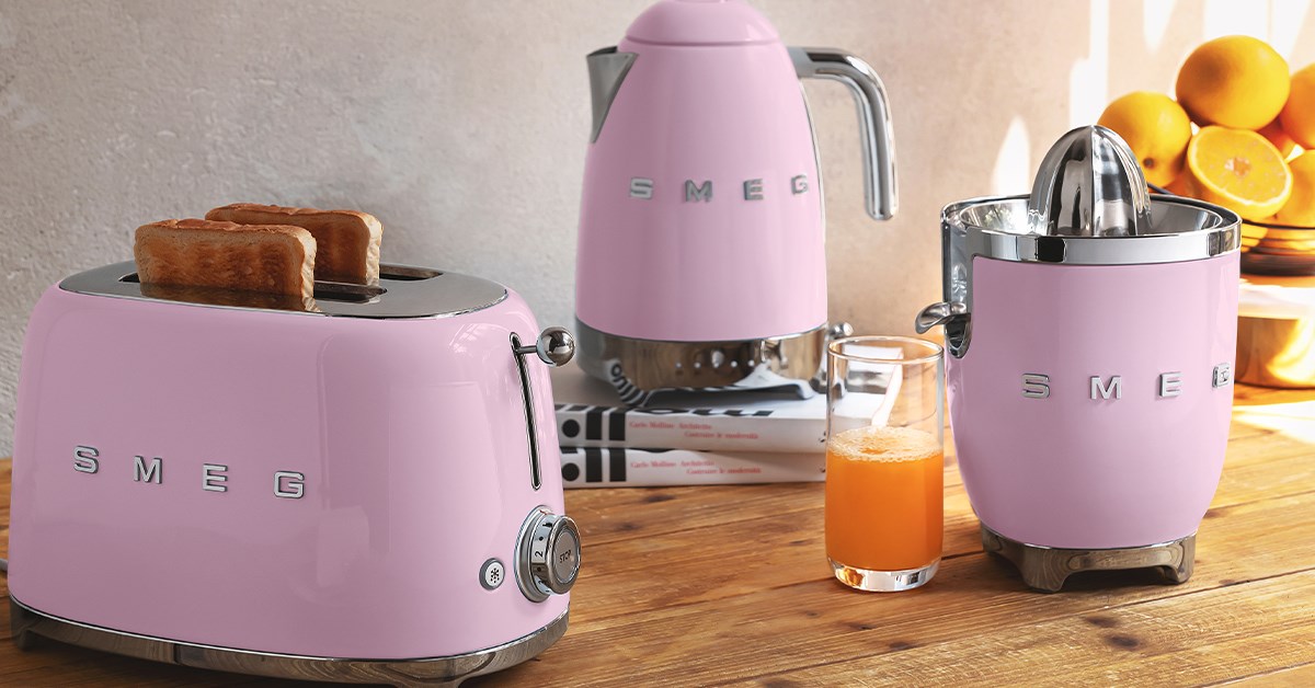 Smeg toaster TSF01PKEU (Pink) Smeg toaster TSF01PKEU (Pink)