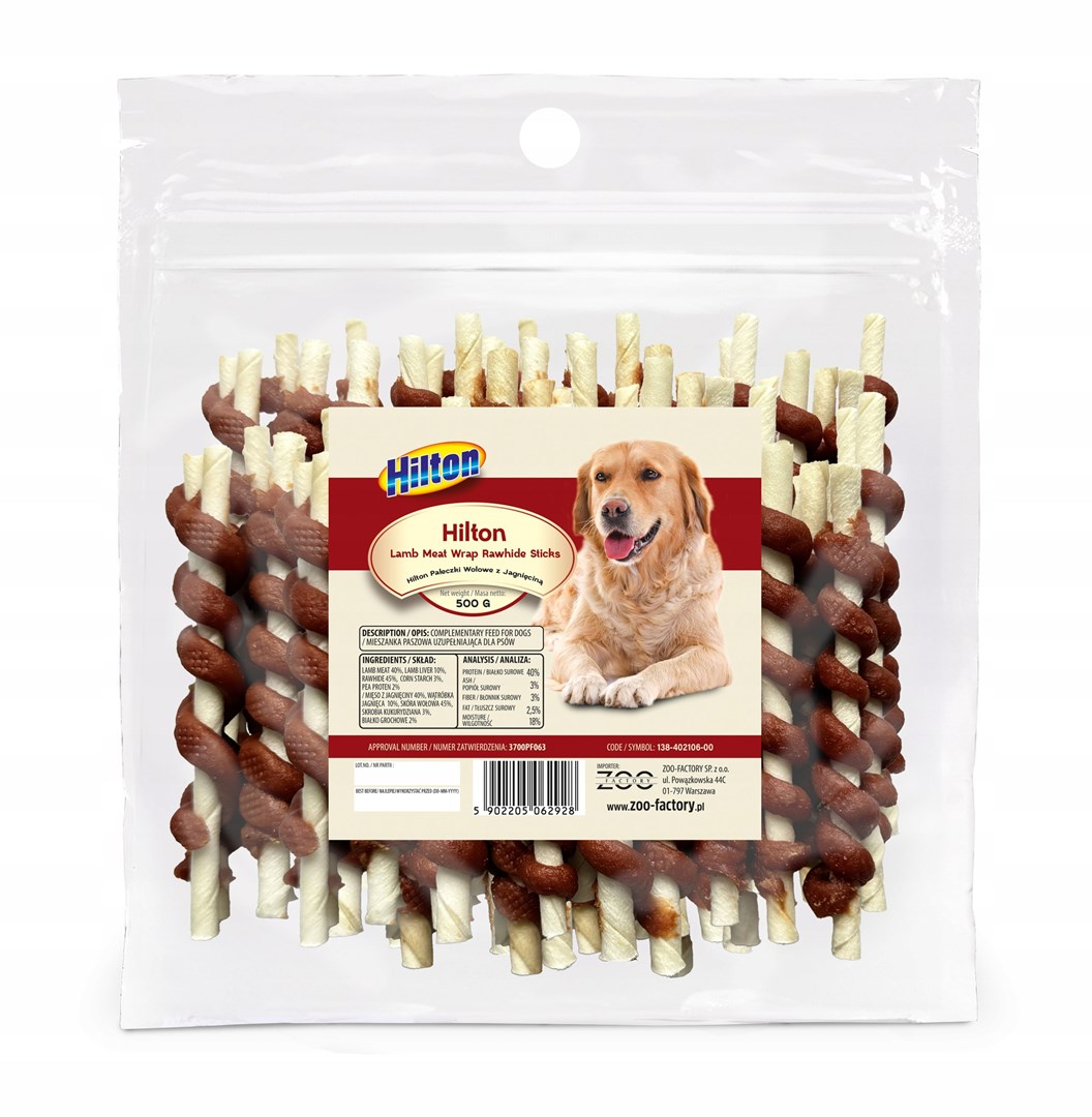 HILTON Beef and Lamb Sticks - dog treat - 500g HILTON Beef and Lamb Sticks - dog treat - 500g