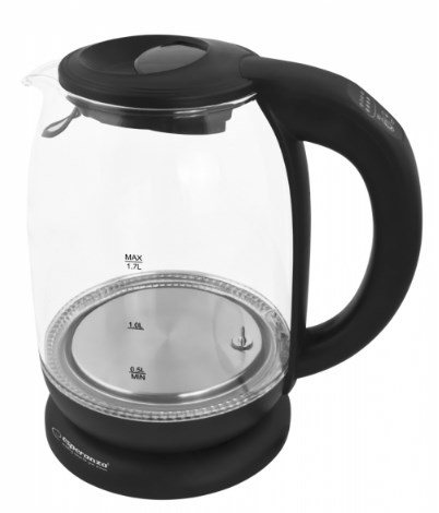 Esperanza EKK027 electric kettle 1.7 L 2200 W Black, Transparent Esperanza EKK027 electric kettle 1.7 L 2200 W Black, Transparent