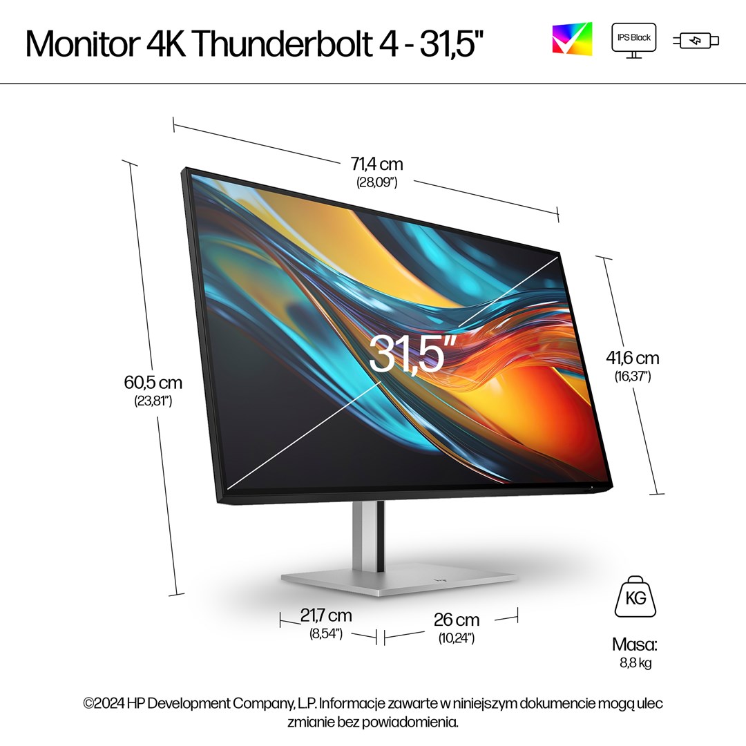 HP Series 7 Pro 31.5 inch 4K Thunderbolt 4 Monitor - 732pk HP Series 7 Pro 31.5 inch 4K Thunderbolt 4 Monitor - 732pk