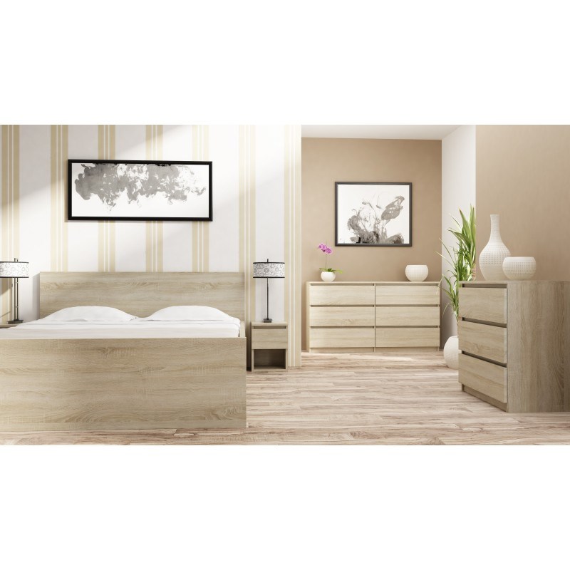 Topeshop M4 SONOMA chest of drawers Topeshop M4 SONOMA chest of drawers