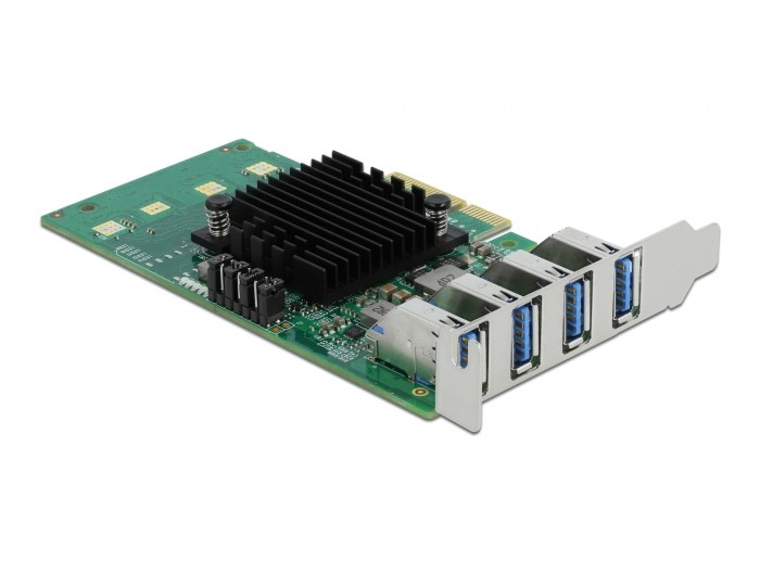 DeLOCK PCI Express x4 Card to 4 x external USB 3.0 Quad Channel - Low Profile Form Factor DeLOCK PCI Express x4 Card to 4 x external USB 3.0 Quad Channel - Low Profile Form Factor