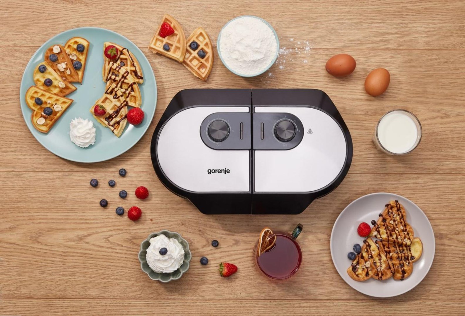 Gorenje WM1400SB 2 waffle(s) 1400 W Black Gorenje WM1400SB 2 waffle(s) 1400 W Black