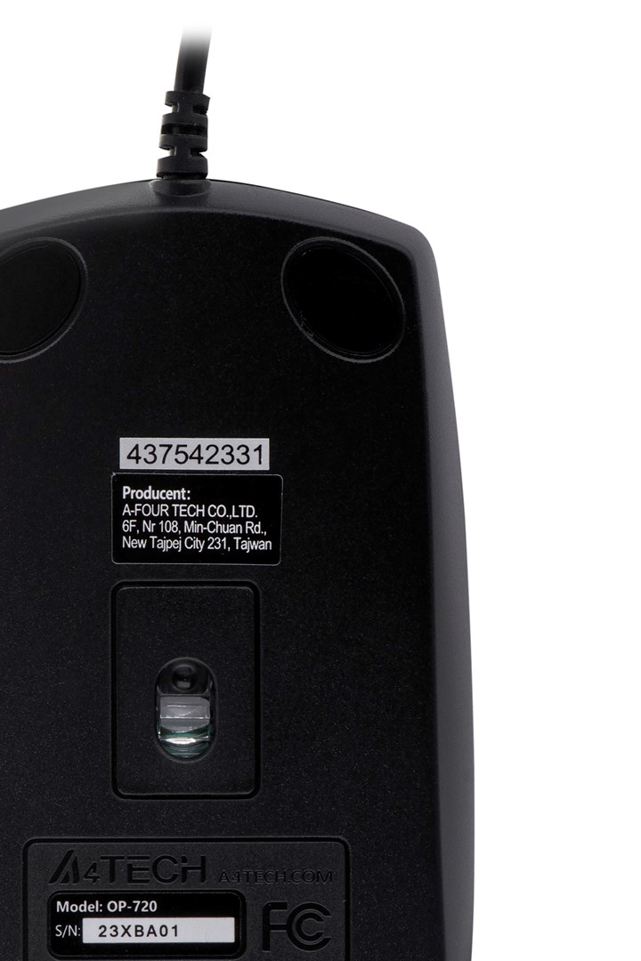A4Tech OP-720 mouse USB Type-A Optical 800 DPI A4Tech OP-720 mouse USB Type-A Optical 800 DPI