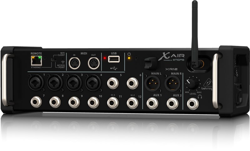 Behringer XR12 audio mixer 12 channels Black Behringer XR12 audio mixer 12 channels Black