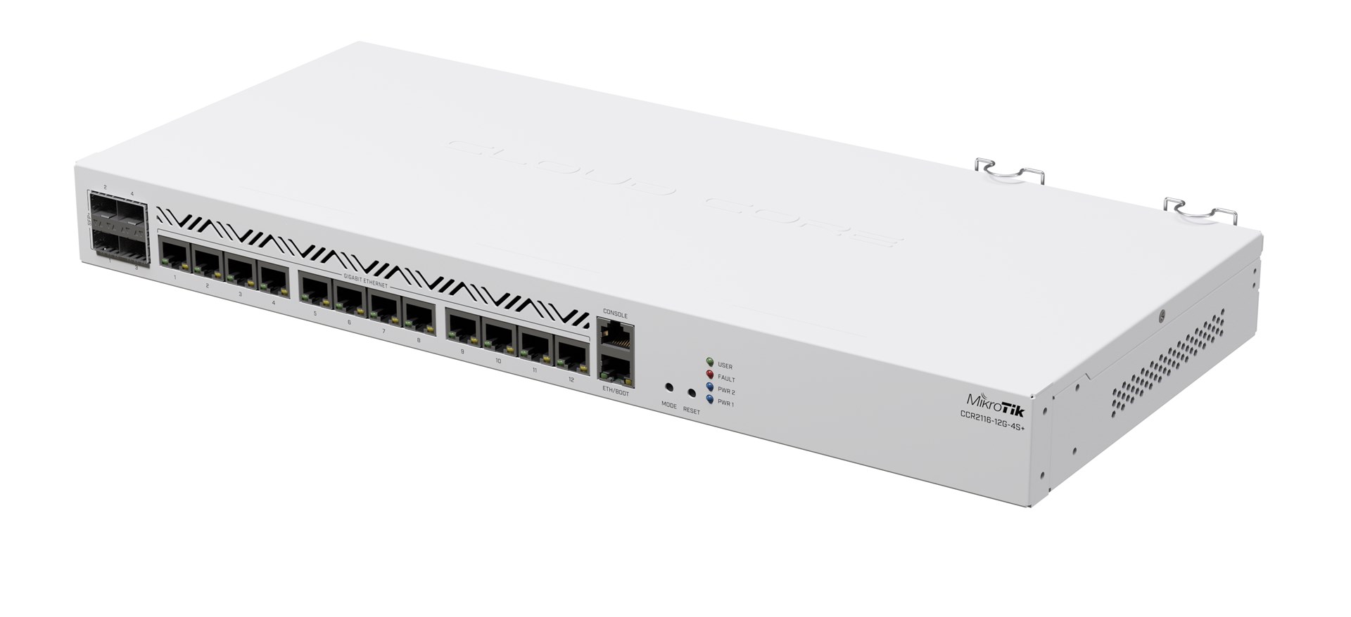 Mikrotik CCR2116-12G-4S+ wired router Gigabit Ethernet White Mikrotik CCR2116-12G-4S+ wired router Gigabit Ethernet White