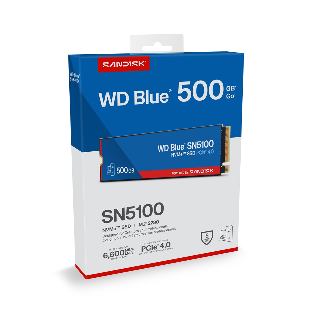 Western Digital 500GB WD Blue® SN5100 NVMe™ SSD Western Digital 500GB WD Blue® SN5100 NVMe™ SSD