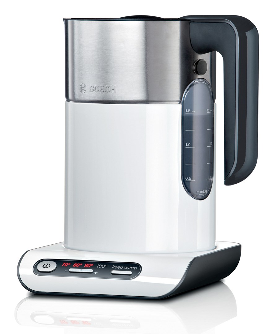 Bosch TWK8611P electric kettle 1.5 L 2400 W Anthracite, Stainless steel, White Bosch TWK8611P electric kettle 1.5 L 2400 W Anthracite, Stainless steel, White