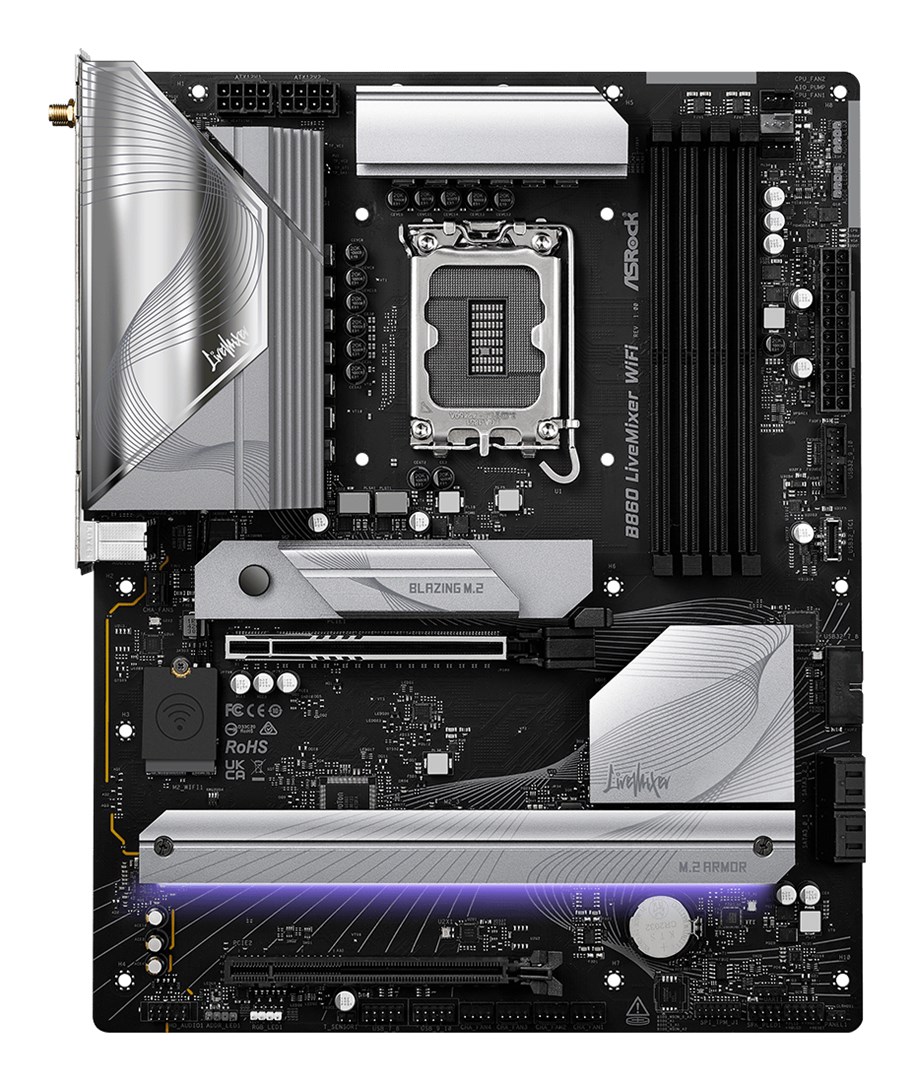 Asrock B860 LiveMixer WiFi Intel B860 LGA 1851 (Socket V1) ATX Asrock B860 LiveMixer WiFi Intel B860 LGA 1851 (Socket V1) ATX