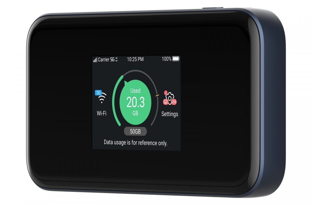 ZTE MU5001 Router Hotspot WiFi6 3800 Mbps 5G LTE Black ZTE MU5001 Router Hotspot WiFi6 3800 Mbps 5G LTE Black