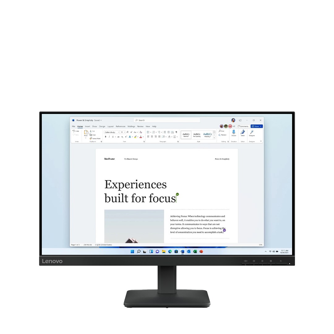 Lenovo L24-4e computer monitor 60.5 cm (23.8") 1920 x 1080 pixels Full HD LCD Black Lenovo L24-4e computer monitor 60.5 cm (23.8") 1920 x 1080 pixels Full HD LCD Black