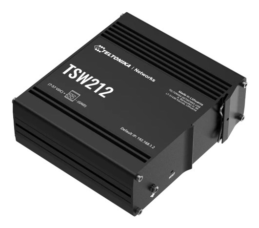 Teltonika TSW212 Managed L2 Gigabit Ethernet (10/100/1000) Black Teltonika TSW212 Managed L2 Gigabit Ethernet (10/100/1000) Black