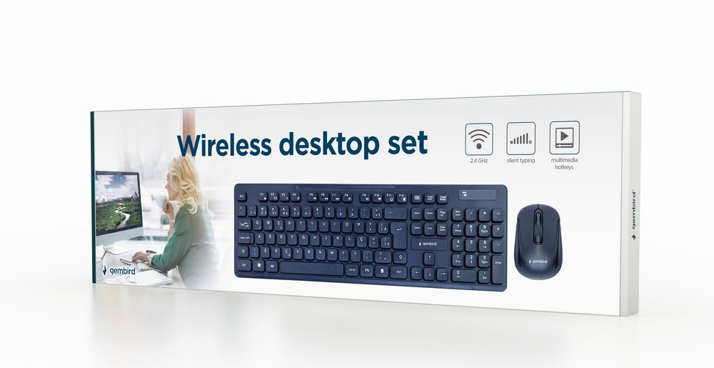 Gembird KBS-WCH-03 keyboard Mouse included Universal RF Wireless + USB QWERTY English Black Gembird KBS-WCH-03 keyboard Mouse included Universal RF Wireless + USB QWERTY English Black