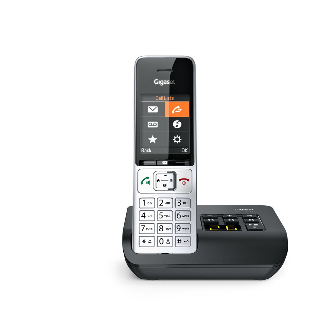 Gigaset COMFORT 500A Analog/DECT telephone Caller ID Black, Silver Gigaset COMFORT 500A Analog/DECT telephone Caller ID Black, Silver