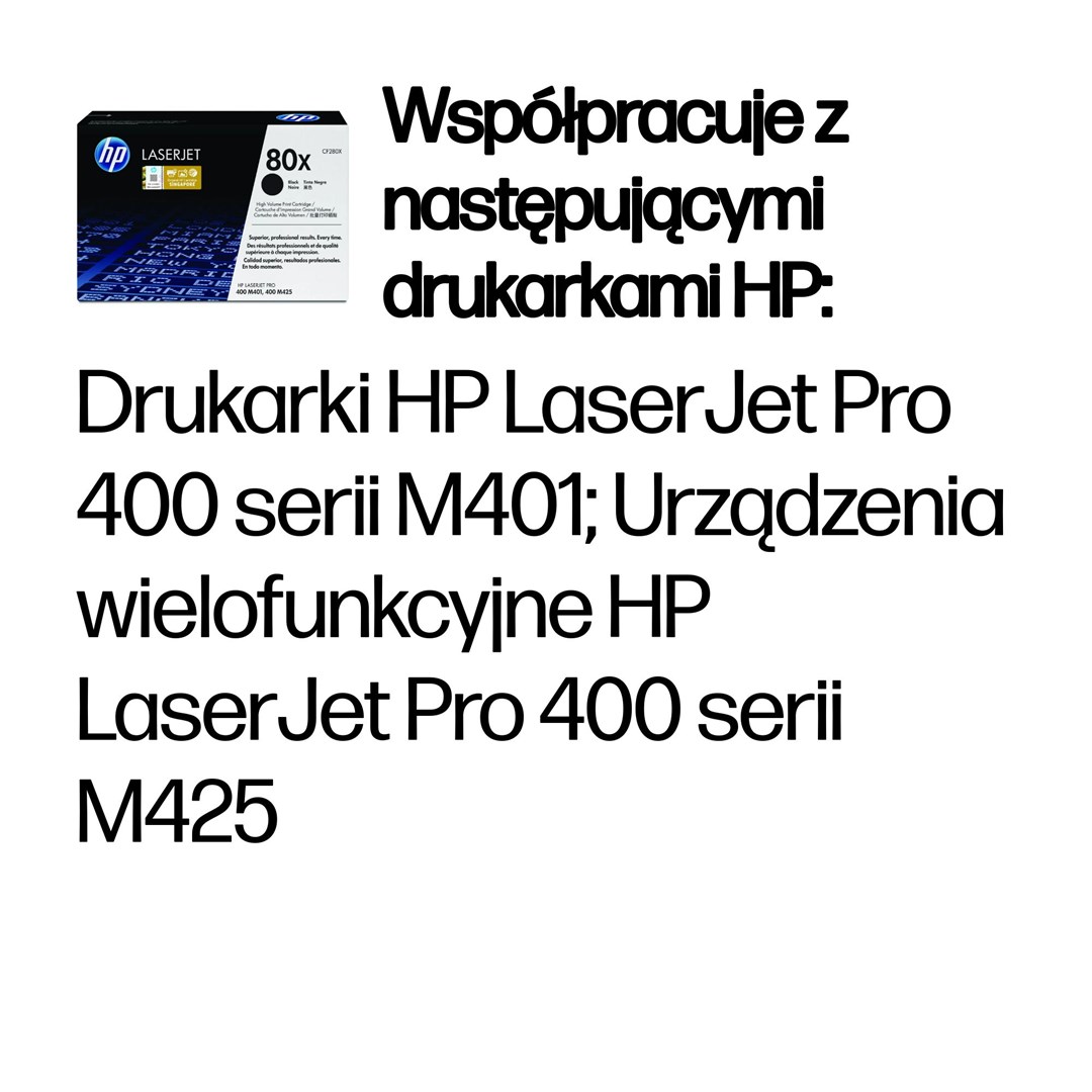 HP 80X High Yield Black Original LaserJet Toner Cartridge HP 80X High Yield Black Original LaserJet Toner Cartridge