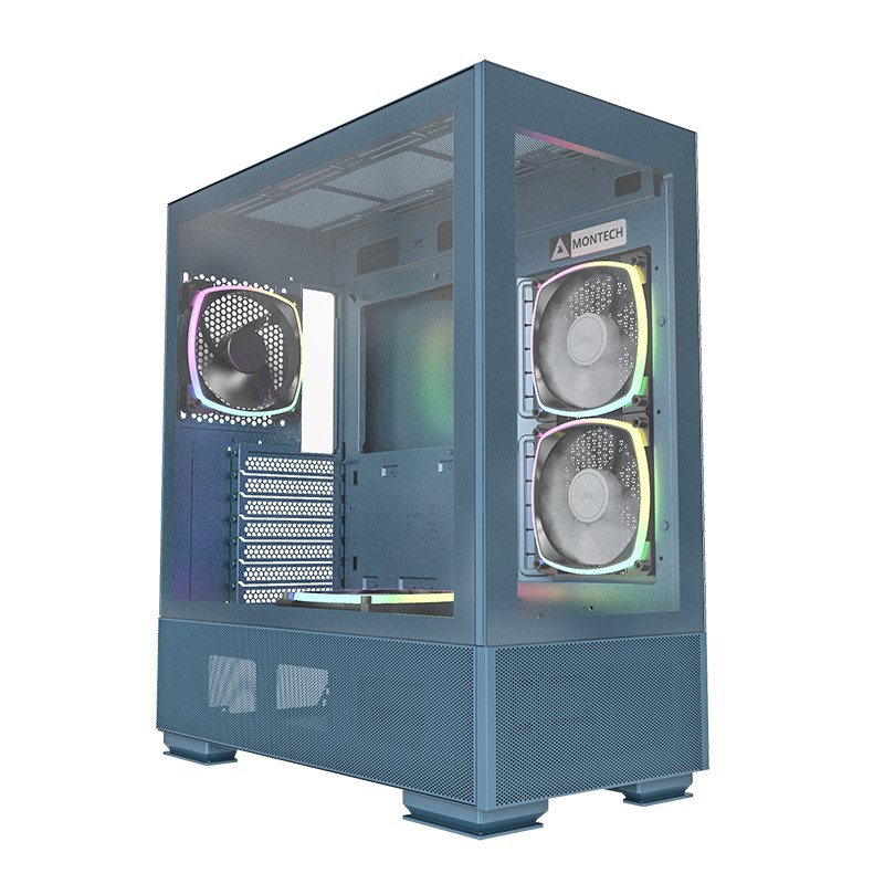 Montech SKY TWO, Midi-Tower - blue Montech SKY TWO, Midi-Tower - blue