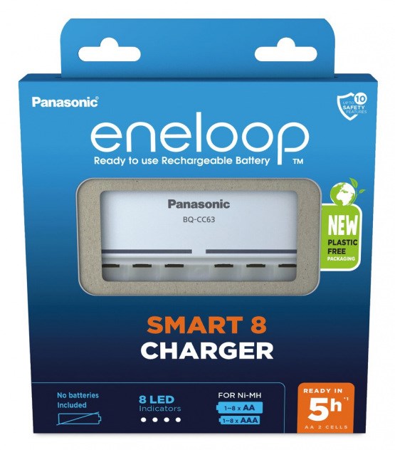 Battery charger PANASONIC Eneloop Smart 8 BQ-CC63 (BQ-CC63E ERP) Battery charger PANASONIC Eneloop Smart 8 BQ-CC63 (BQ-CC63E ERP)