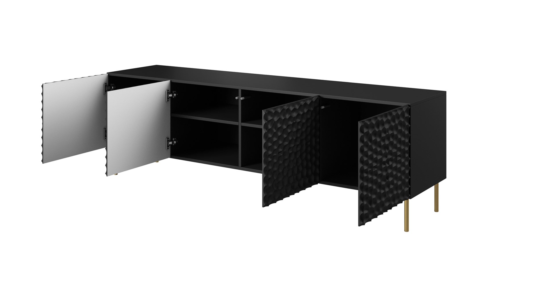 RTV HOLE cabinet 190x40.5x59.5 cm matte black RTV HOLE cabinet 190x40.5x59.5 cm matte black
