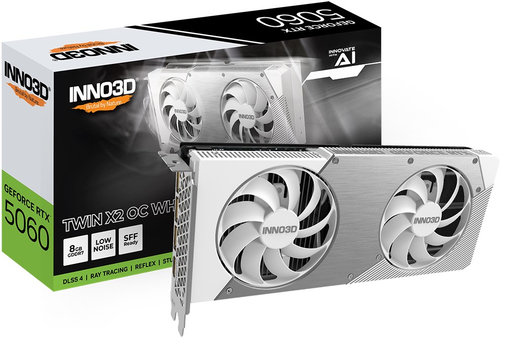 INNO3D GeForce RTX 5060 Twin X2 OC NVIDIA 8 GB GDDR7 INNO3D GeForce RTX 5060 Twin X2 OC NVIDIA 8 GB GDDR7