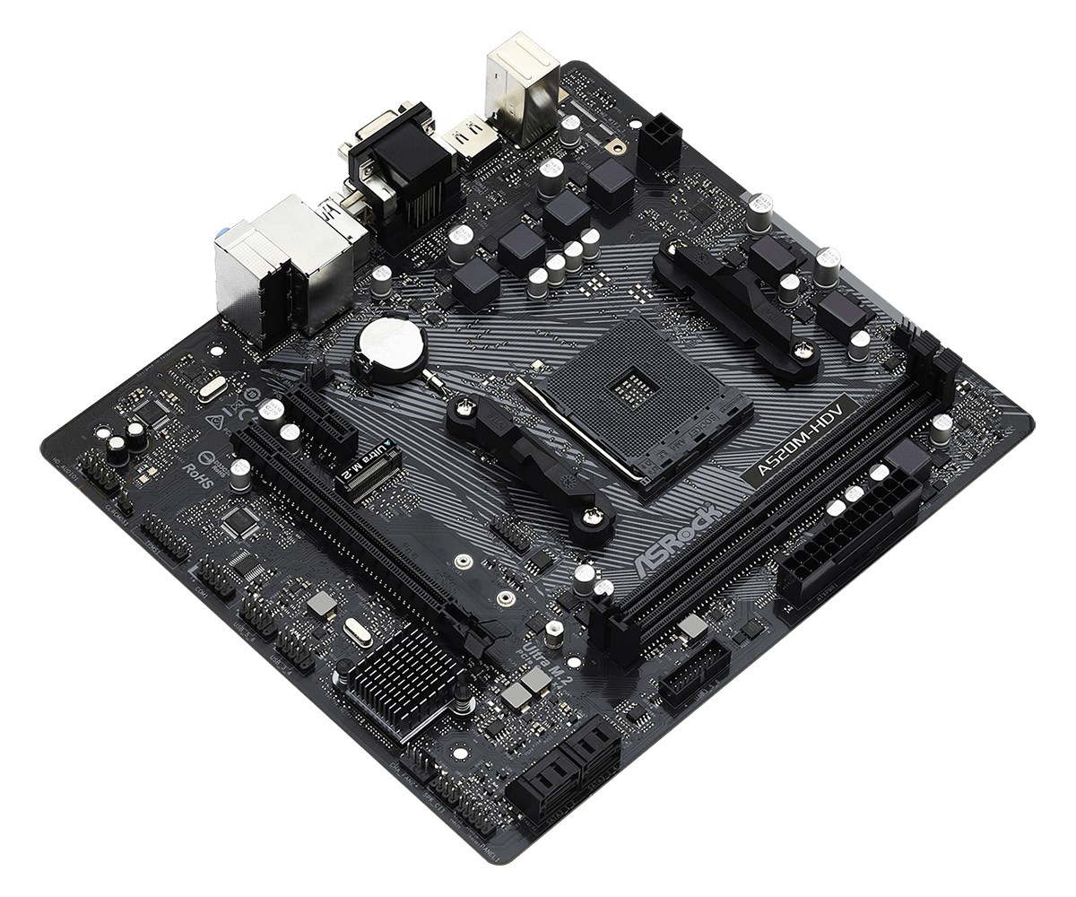 Asrock A520M-HDV Socket AM4 micro ATX Asrock A520M-HDV Socket AM4 micro ATX