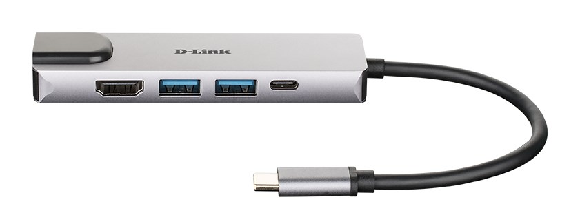 D-Link 5-in-1 USB-C Hub with HDMI/Ethernet and Power Delivery D-Link 5-in-1 USB-C Hub with HDMI/Ethernet and Power Delivery