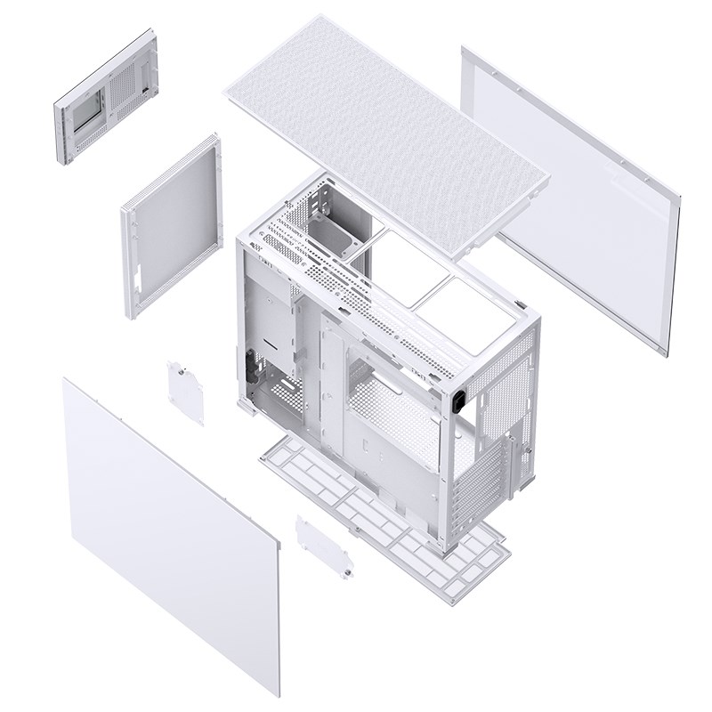 Jonsbo D41 Screen ATX Case, Tempered Glass - white Jonsbo D41 Screen ATX Case, Tempered Glass - white
