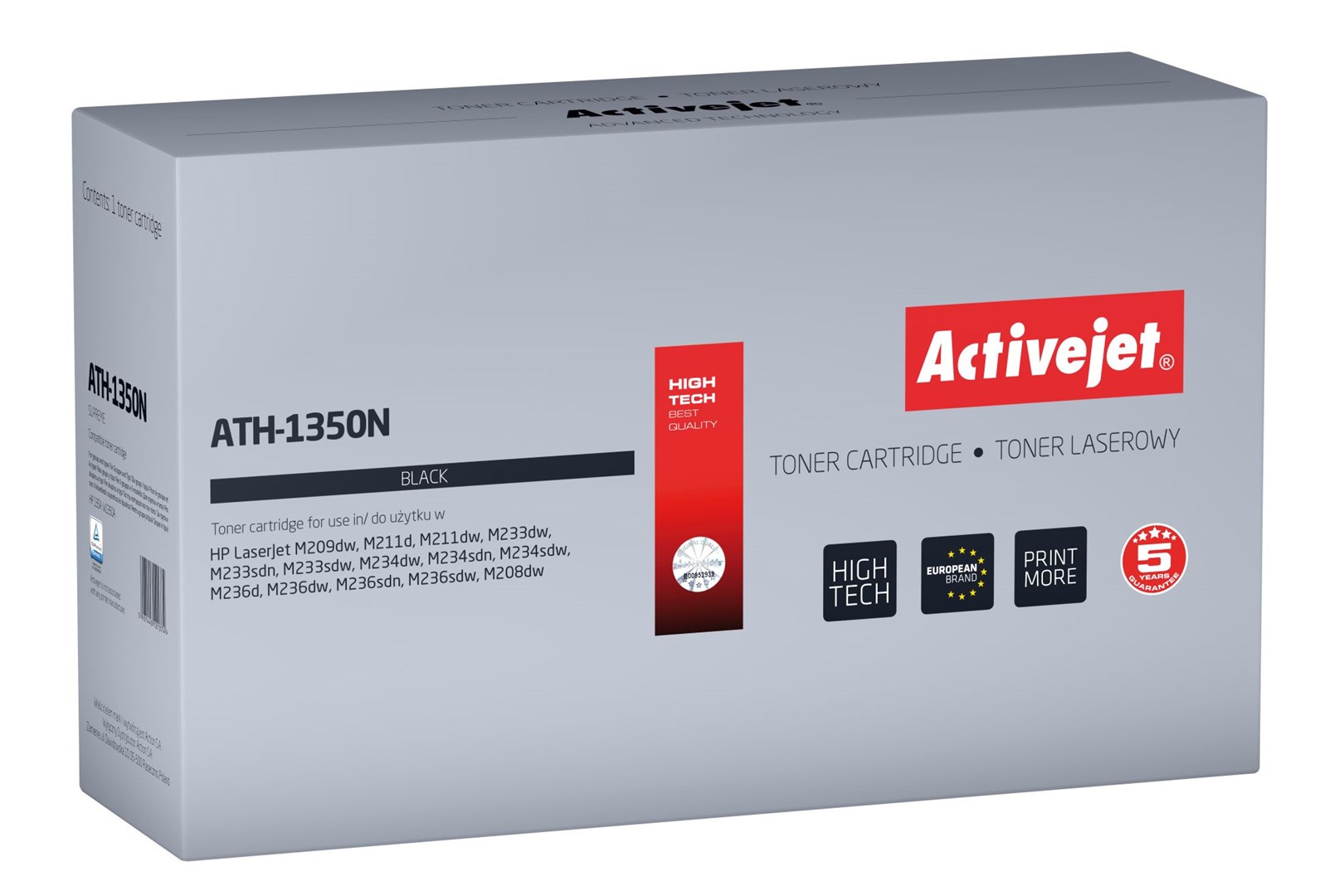 Activejet ATH-1350N toner (replacement HP W1350A; HP135A; HP 135A; Supreme; 1100 pages; black) Activejet ATH-1350N toner (replacement HP W1350A; HP135A; HP 135A; Supreme; 1100 pages; black)