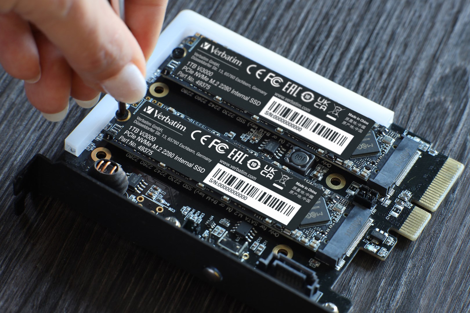 Verbatim Vi3000 PCIe NVMe M.2 SSD 1TB Verbatim Vi3000 PCIe NVMe M.2 SSD 1TB