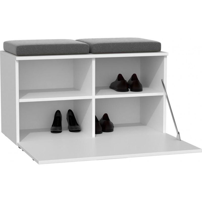Topeshop OPAL SZAFKA BIEL shoe organizer Closed White Topeshop OPAL SZAFKA BIEL shoe organizer Closed White