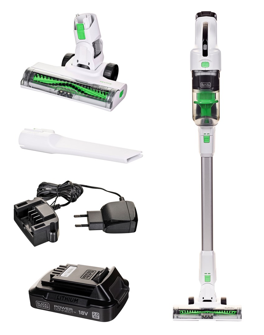 Black & Decker REVSV18D1 stick vacuum/electric broom 2-in-1 stick vacuum Battery Dry Bagless 0.5 L 36 W Green, White 2 Ah Black & Decker REVSV18D1 stick vacuum/electric broom 2-in-1 stick vacuum Battery Dry Bagless 0.5 L 36 W Green, White 2 Ah