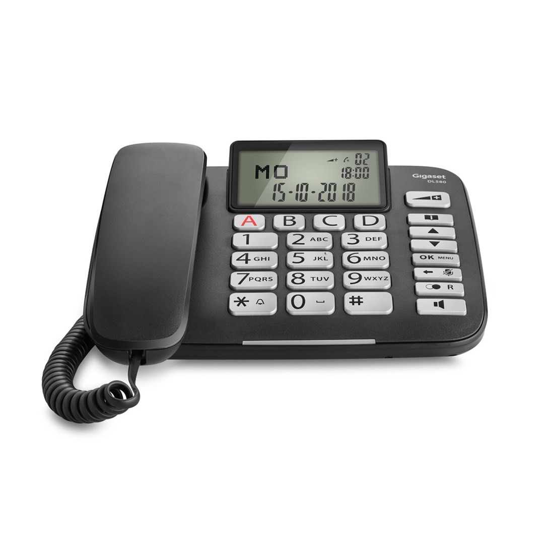 Gigaset DL580 Analog telephone Caller ID Black Gigaset DL580 Analog telephone Caller ID Black