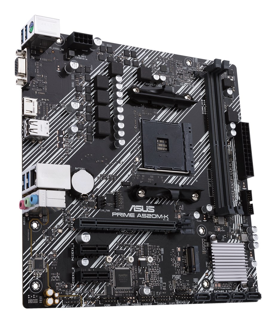 ASUS PRIME A520M-K AMD A520 Socket AM4 micro ATX ASUS PRIME A520M-K AMD A520 Socket AM4 micro ATX