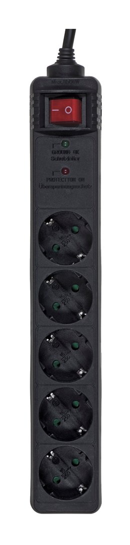 EnerGenie SPG5-C-15 surge protector Black 5 AC outlet(s) 250 V 4.5 m EnerGenie SPG5-C-15 surge protector Black 5 AC outlet(s) 250 V 4.5 m