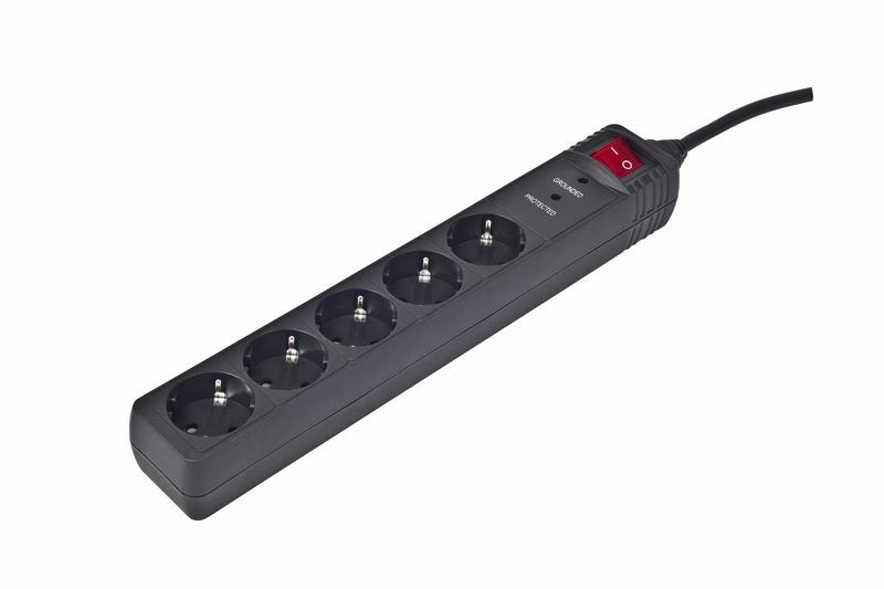 EnerGenie SPG5-C-15 surge protector Black 5 AC outlet(s) 250 V 4.5 m EnerGenie SPG5-C-15 surge protector Black 5 AC outlet(s) 250 V 4.5 m