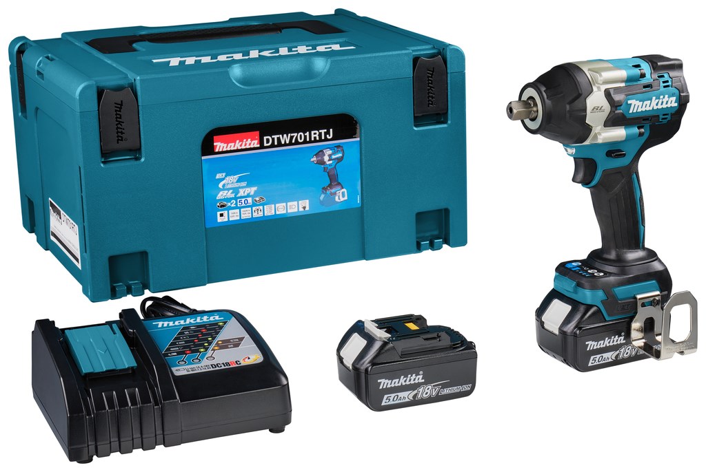 Makita DTW701RTJ power screwdriver/impact driver 1000 RPM Black, Blue Makita DTW701RTJ power screwdriver/impact driver 1000 RPM Black, Blue