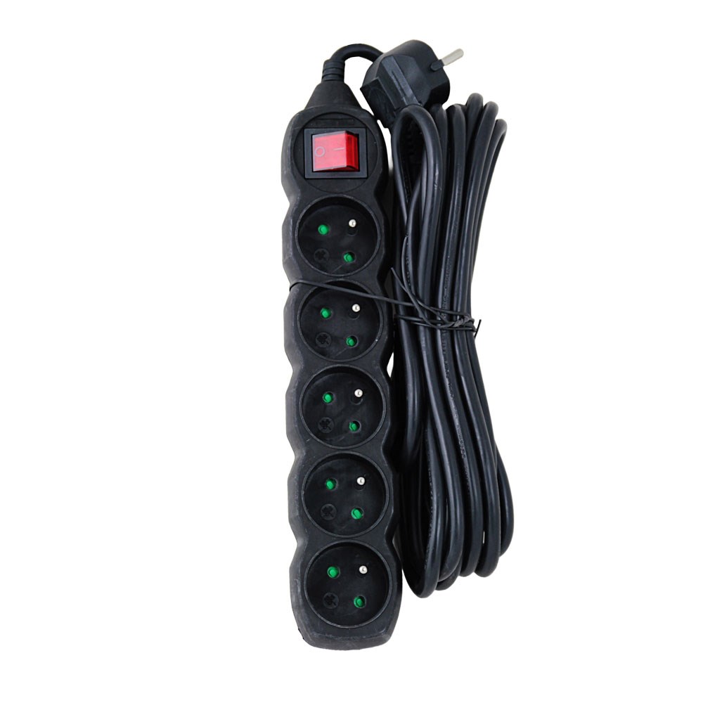 Esperanza ELK216K power extension 5 m 5 AC outlet(s) Indoor Black Esperanza ELK216K power extension 5 m 5 AC outlet(s) Indoor Black