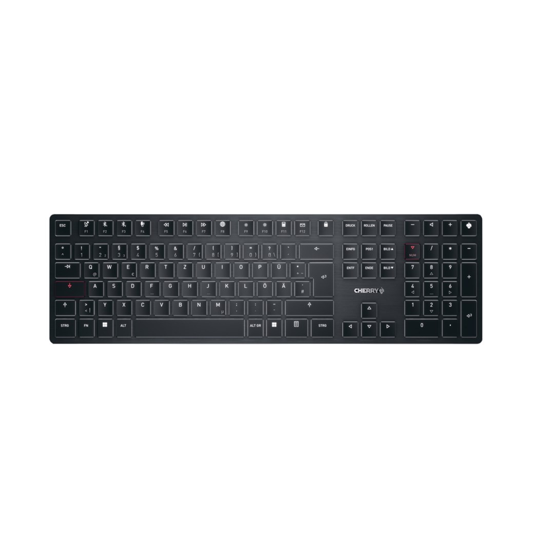 CHERRY KW X ULP keyboard Universal USB + RF Wireless + Bluetooth QWERTZ German Black CHERRY KW X ULP keyboard Universal USB + RF Wireless + Bluetooth QWERTZ German Black