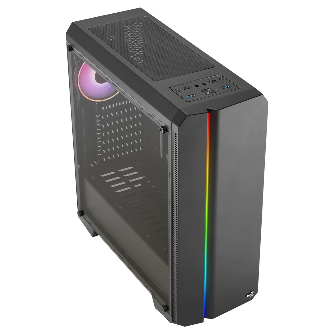 Aerocool GENESISV2BK PC ATX Case Front Panel LED ARGB Fan ARGB 12cm Black Aerocool GENESISV2BK PC ATX Case Front Panel LED ARGB Fan ARGB 12cm Black