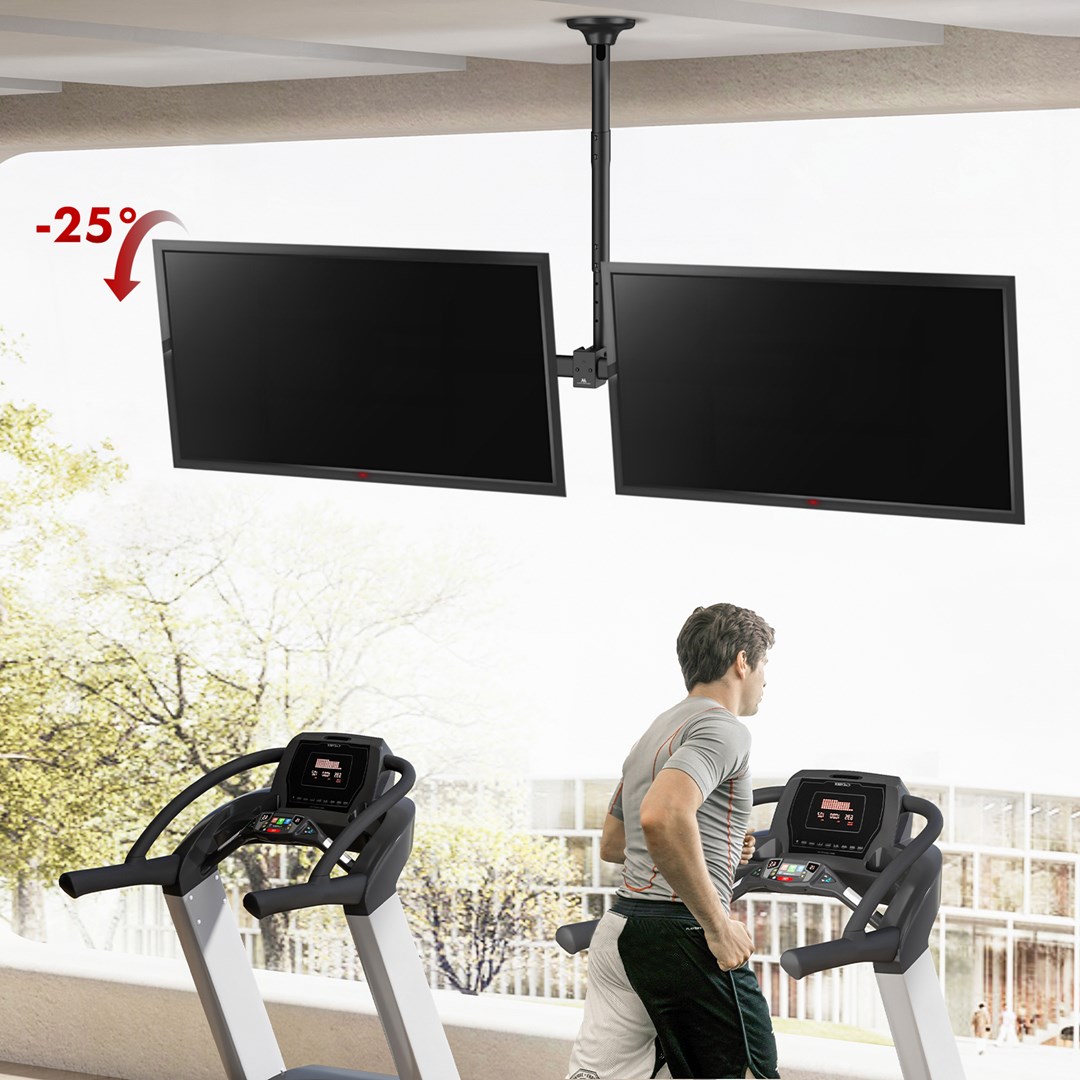 Maclean ceiling mount for two TVs, max load 2x40kg, 34-60", max VESA 600x400, MC-111 B Maclean ceiling mount for two TVs, max load 2x40kg, 34-60", max VESA 600x400, MC-111 B