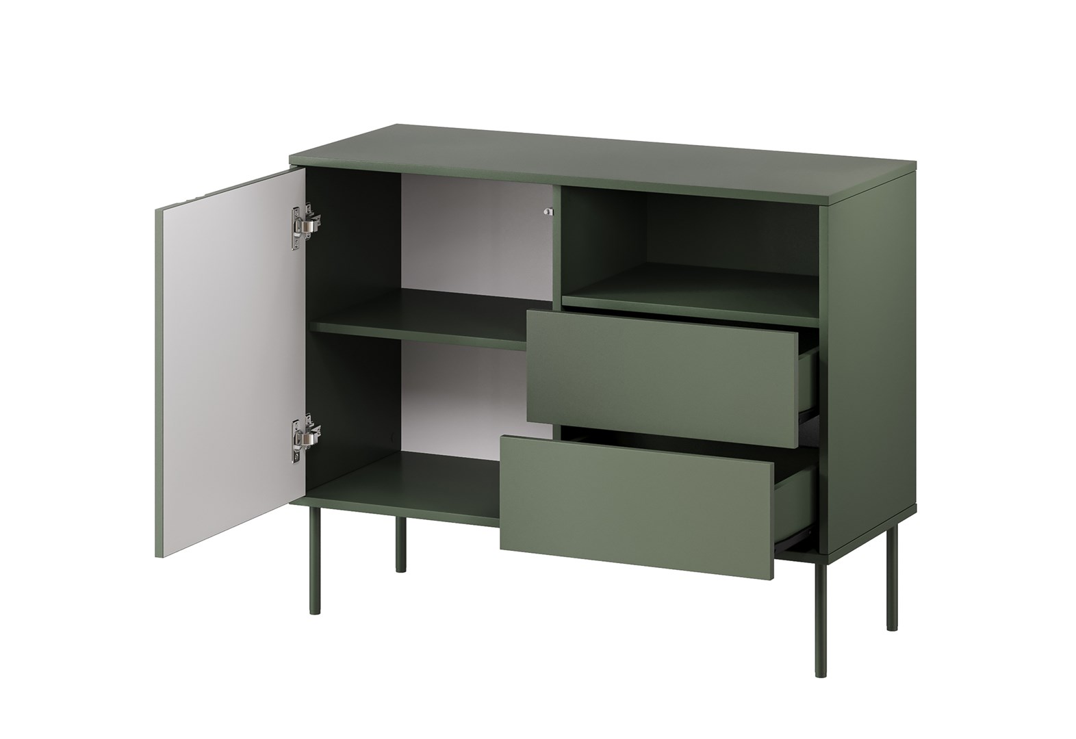 1D2S TRESSE chest of drawers 100x40x75 matte green 1D2S TRESSE chest of drawers 100x40x75 matte green