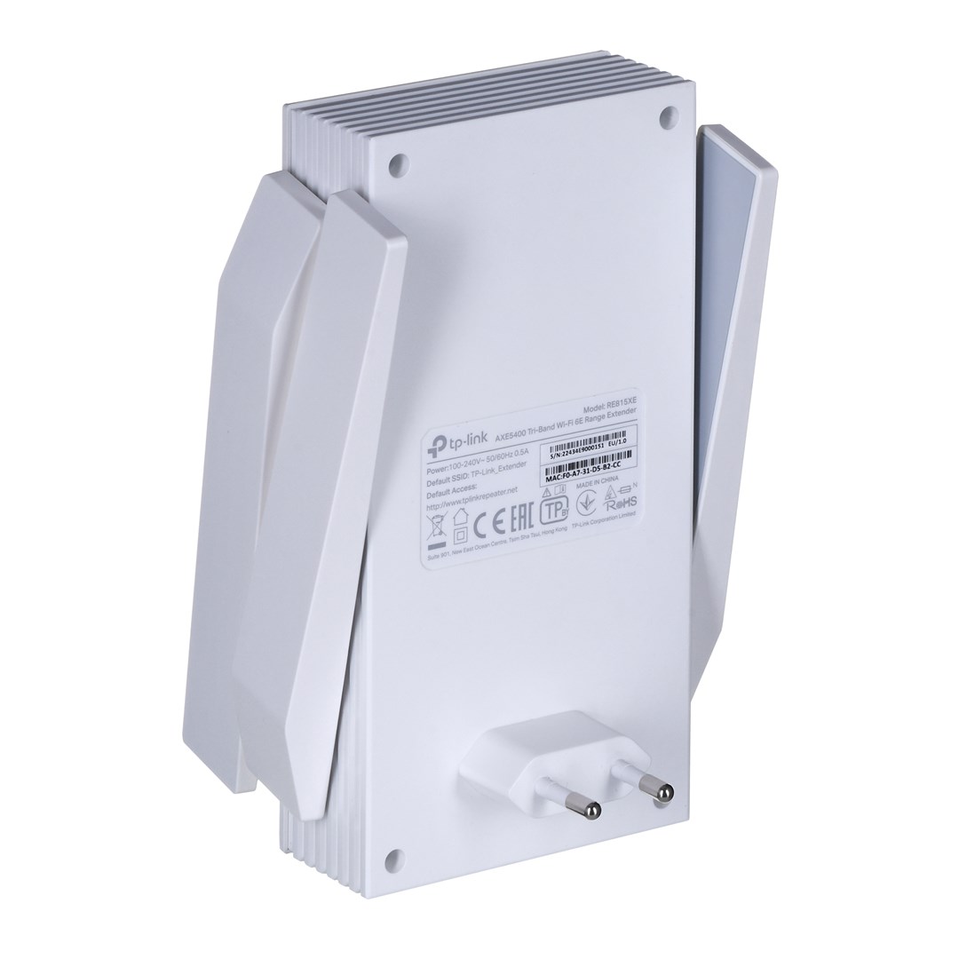 Wi-Fi range extender 6 TP-Link RE815XE tri-band (2.4 GHz / 5 GHz / 6 GHz) external Wi-Fi range extender 6 TP-Link RE815XE tri-band (2.4 GHz / 5 GHz / 6 GHz) external