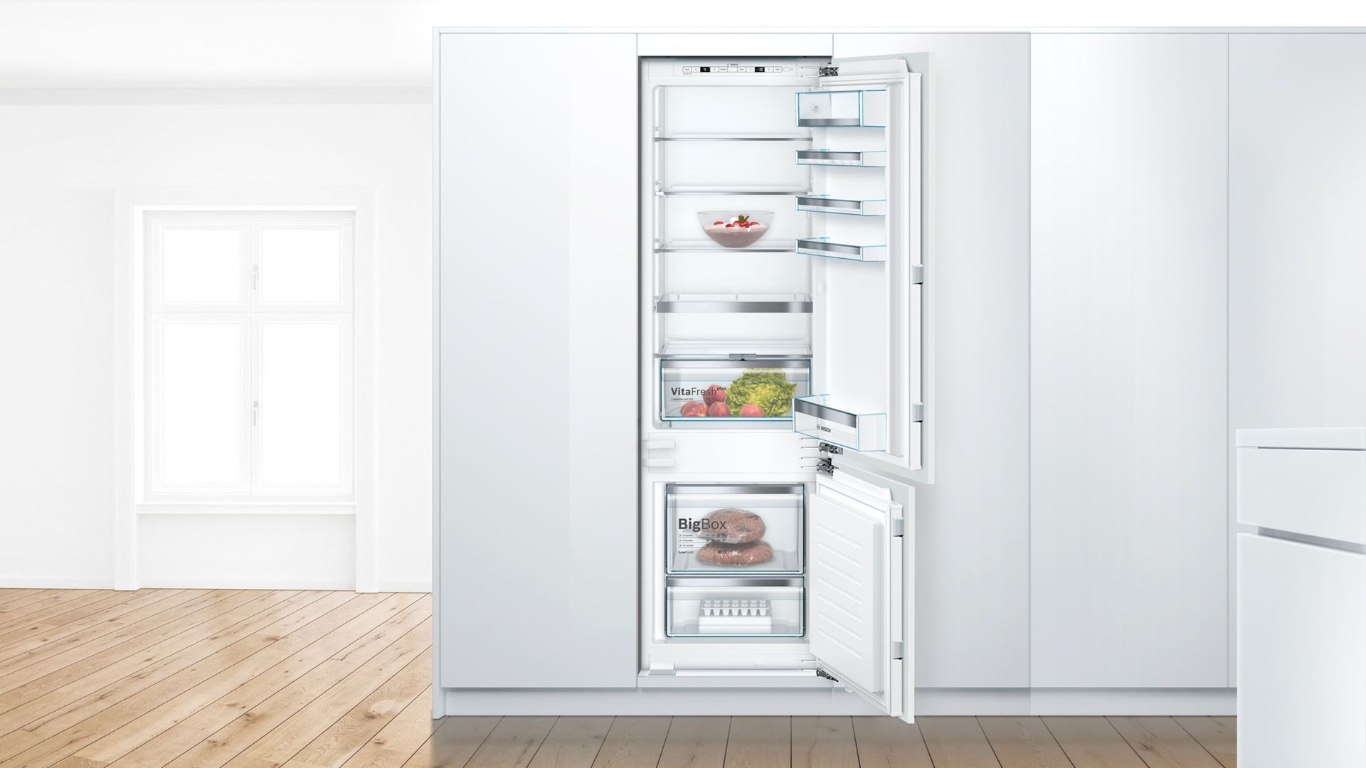 Bosch Serie 6 KIS87AFE0 fridge-freezer Built-in 272 L E White Bosch Serie 6 KIS87AFE0 fridge-freezer Built-in 272 L E White