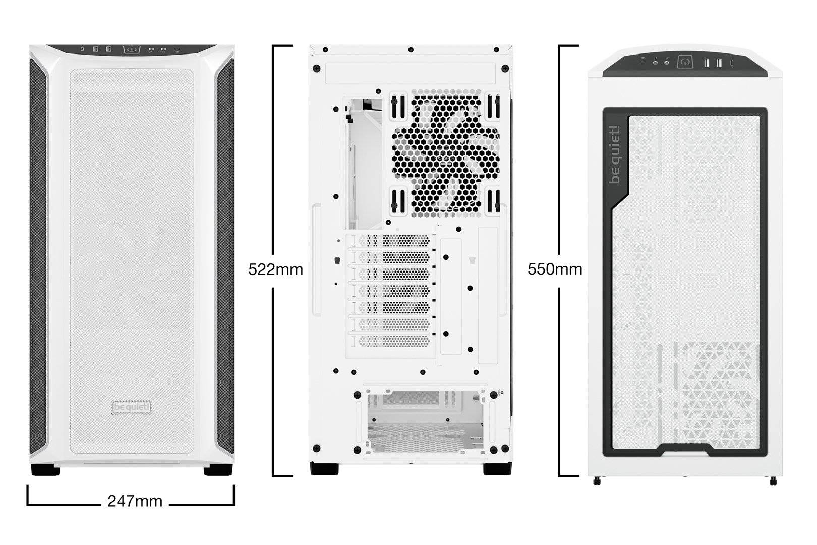 be quiet! Shadow Base 800 DX White Midi Tower be quiet! Shadow Base 800 DX White Midi Tower