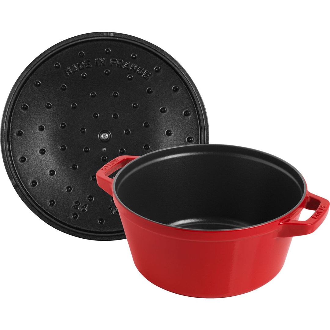 Staub La Cocotte Round Cast iron Casserole baking dish -- SET OF 3 PIECES Staub La Cocotte Round Cast iron Casserole baking dish -- SET OF 3 PIECES