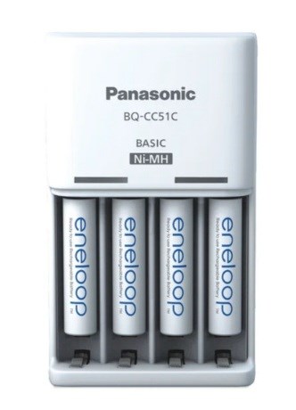 Battery charger PANASONIC Eneloop Basic BQ-CC51 + 4x AAA 800 mAh (K-KJ51MCD04E) Battery charger PANASONIC Eneloop Basic BQ-CC51 + 4x AAA 800 mAh (K-KJ51MCD04E)