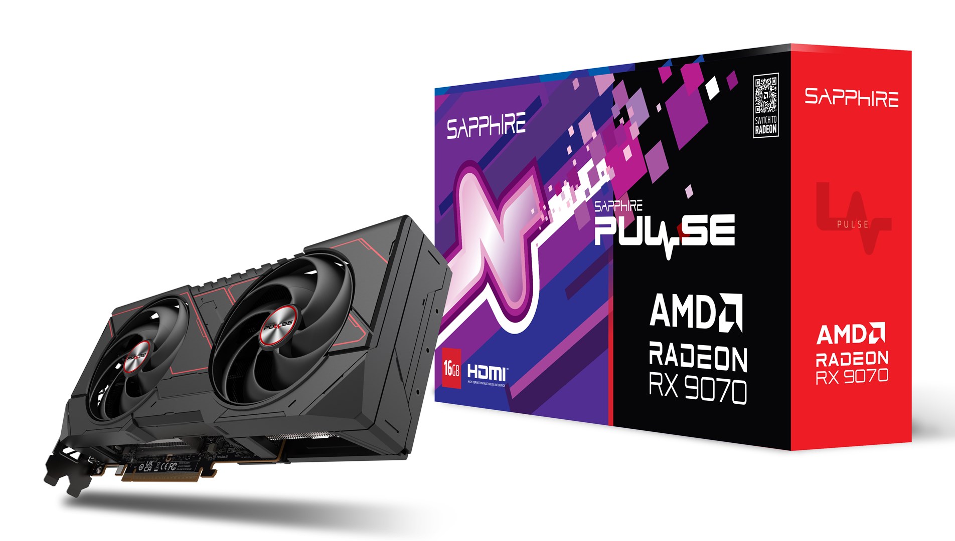 Sapphire PULSE Radeon RX 9070 AMD 16 GB GDDR6 Sapphire PULSE Radeon RX 9070 AMD 16 GB GDDR6