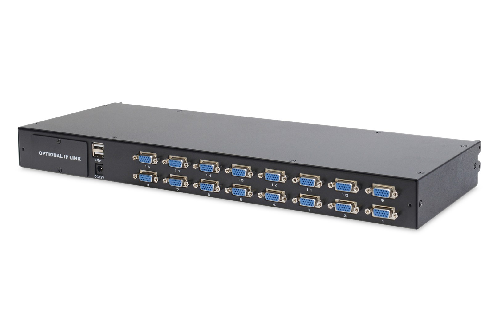 Digitus 19" LCD KVM Console, 16-Port VGA, US Keyboard Digitus 19" LCD KVM Console, 16-Port VGA, US Keyboard