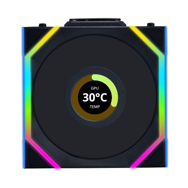 Lian Li UNI FAN SL Wireless LCD 120 Computer case 12 cm Black 1 pc(s) Lian Li UNI FAN SL Wireless LCD 120 Computer case 12 cm Black 1 pc(s)