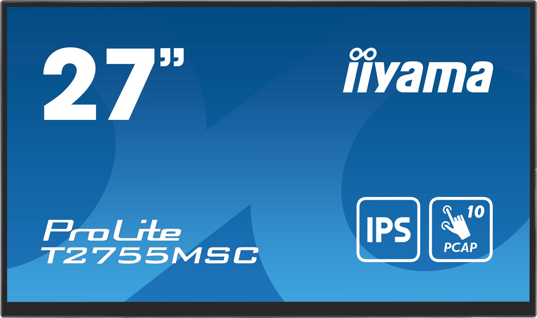 iiyama ProLite 27” Optical Bonded PCAP 10pt touchscreen monitor with IPS panel technology, edge-to-edge glass design, anti-fingerprint coating and a flexible stand iiyama ProLite 27” Optical Bonded PCAP 10pt touchscreen monitor with IPS panel technology, edge-to-edge glass design, anti-fingerprint coating and a flexible stand
