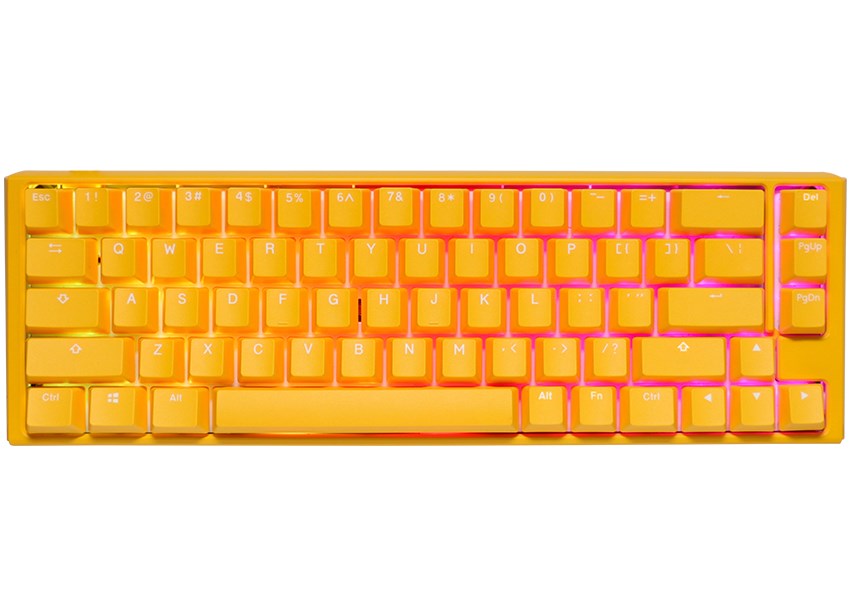 Ducky One 3 Yellow SF keyboard Gaming USB QWERTY US English Ducky One 3 Yellow SF keyboard Gaming USB QWERTY US English